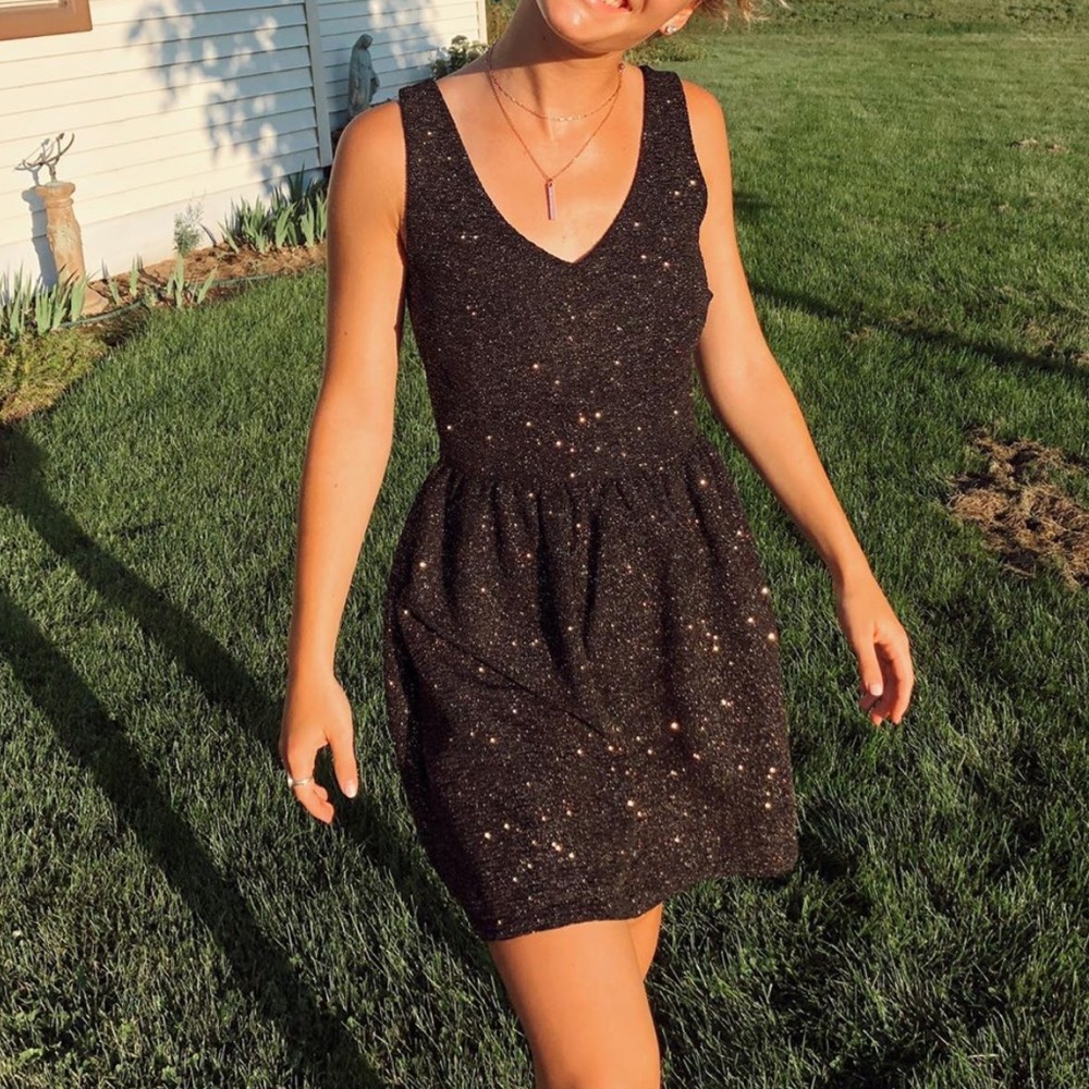 Black saks fifth avenue hoco dress